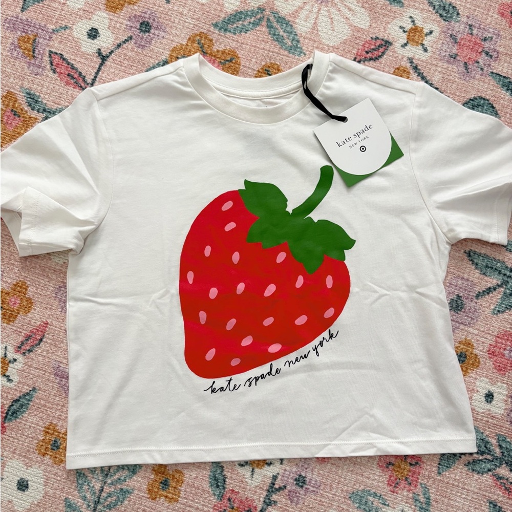 Kate Spade x Target Kids Strawberry Graphic Tee Large
